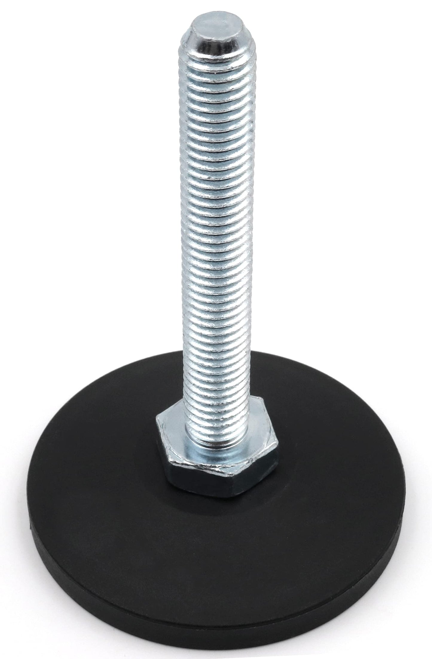 Design61 4X Verstellschraube Justierschraube Ø 58 mm mit verzinkter Stellschraube M10 x 70 mm (Fuß drehbar)