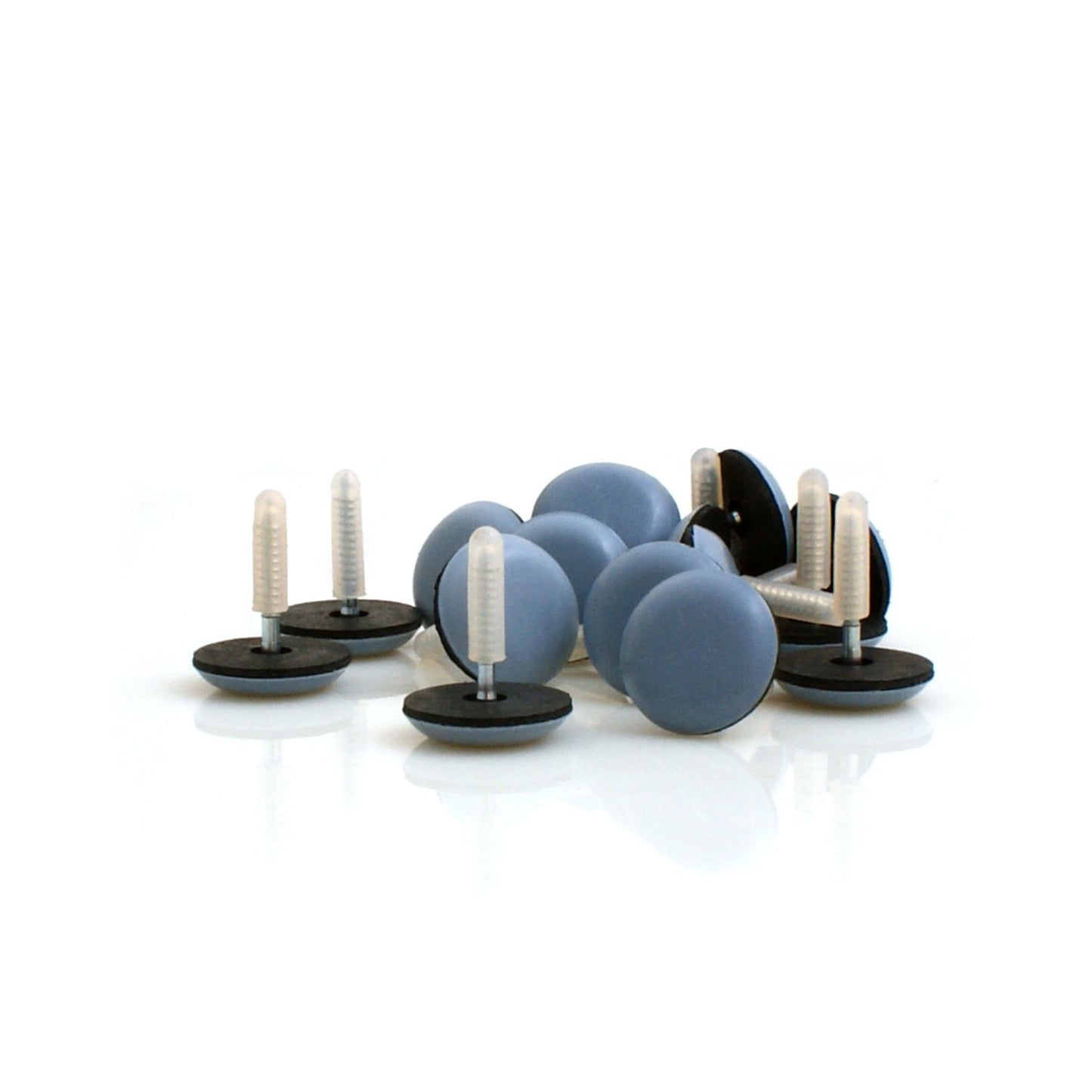 Design61 Möbelgleiter 16x Bodenschutz Gleiter Teflon mit Nagel Ø 20 mm PTFE Stärke 4,9mm