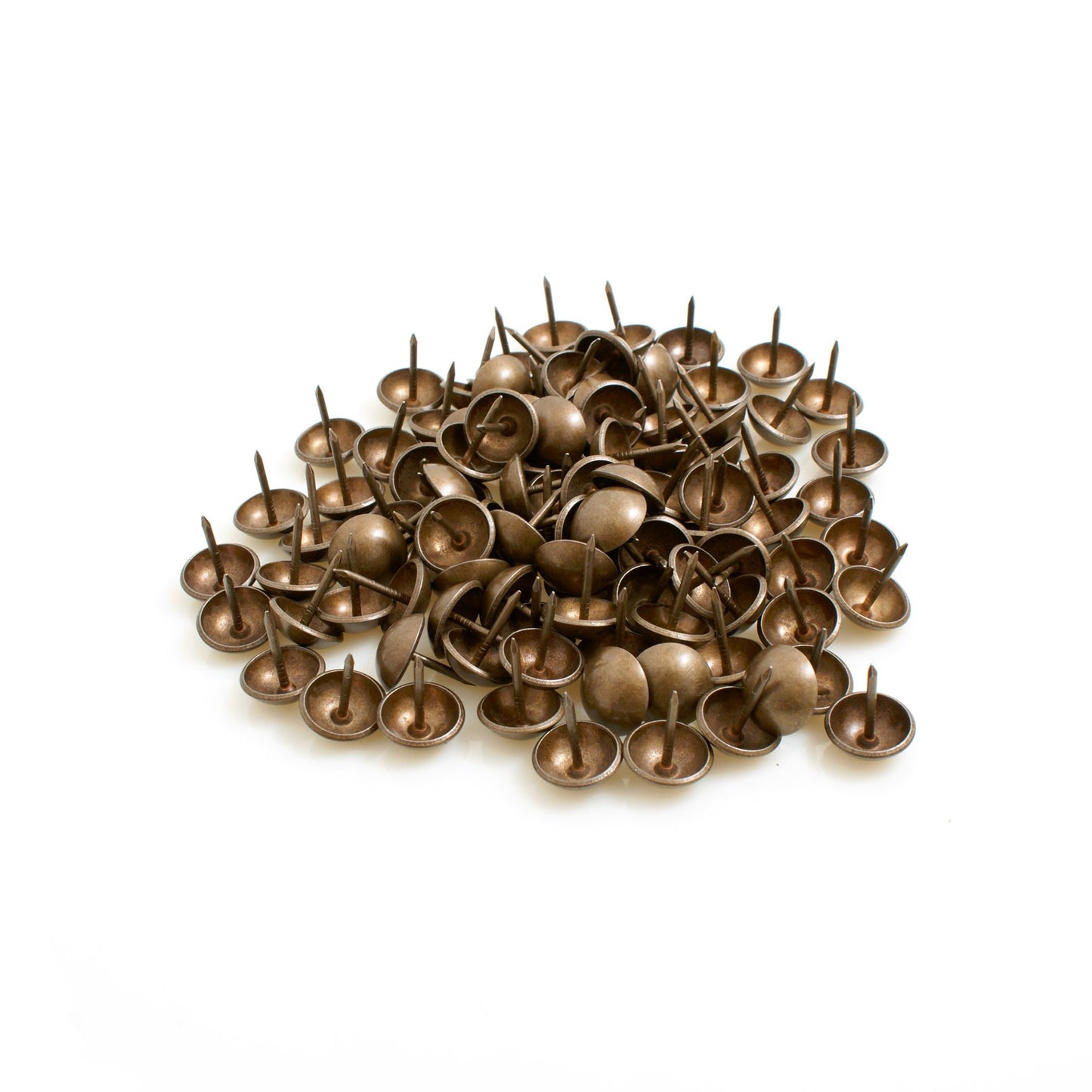 Design61 decorative nails 100 pcs. upholstery nails furniture nails 16x14 mm retro antique brass