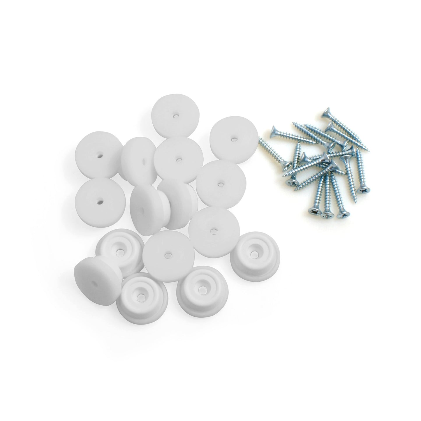Design61 16x Stopper für Stühel und Möbel Ø 24mm Bodenschutz Anti-Rutsch in Weiß