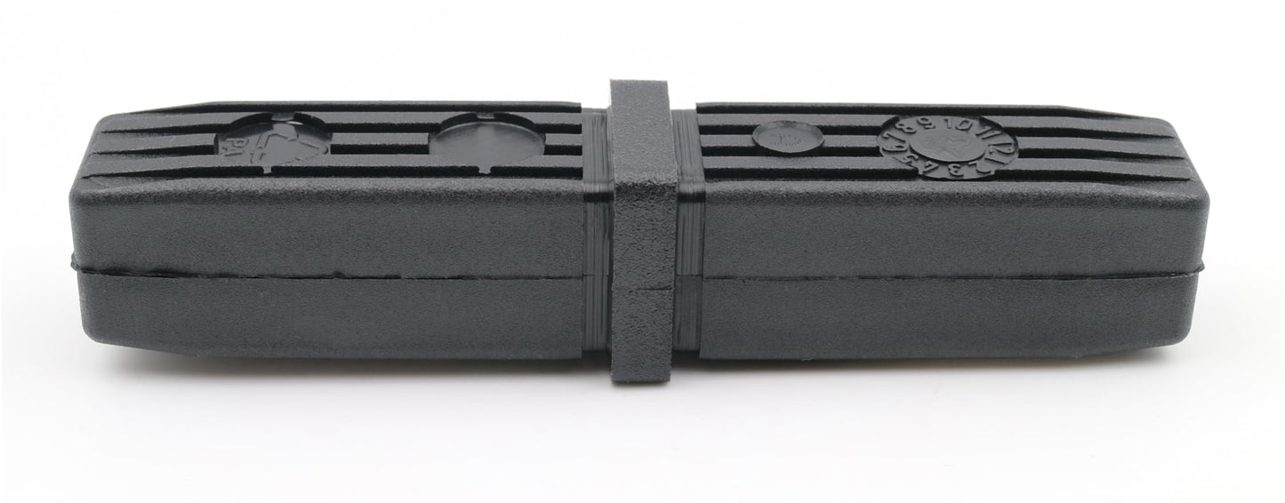 Design61 2er Set 2-Wege Steckverbinder Rohrverbinder für Vierkantrohre 20 x 20 x 1,5 mm