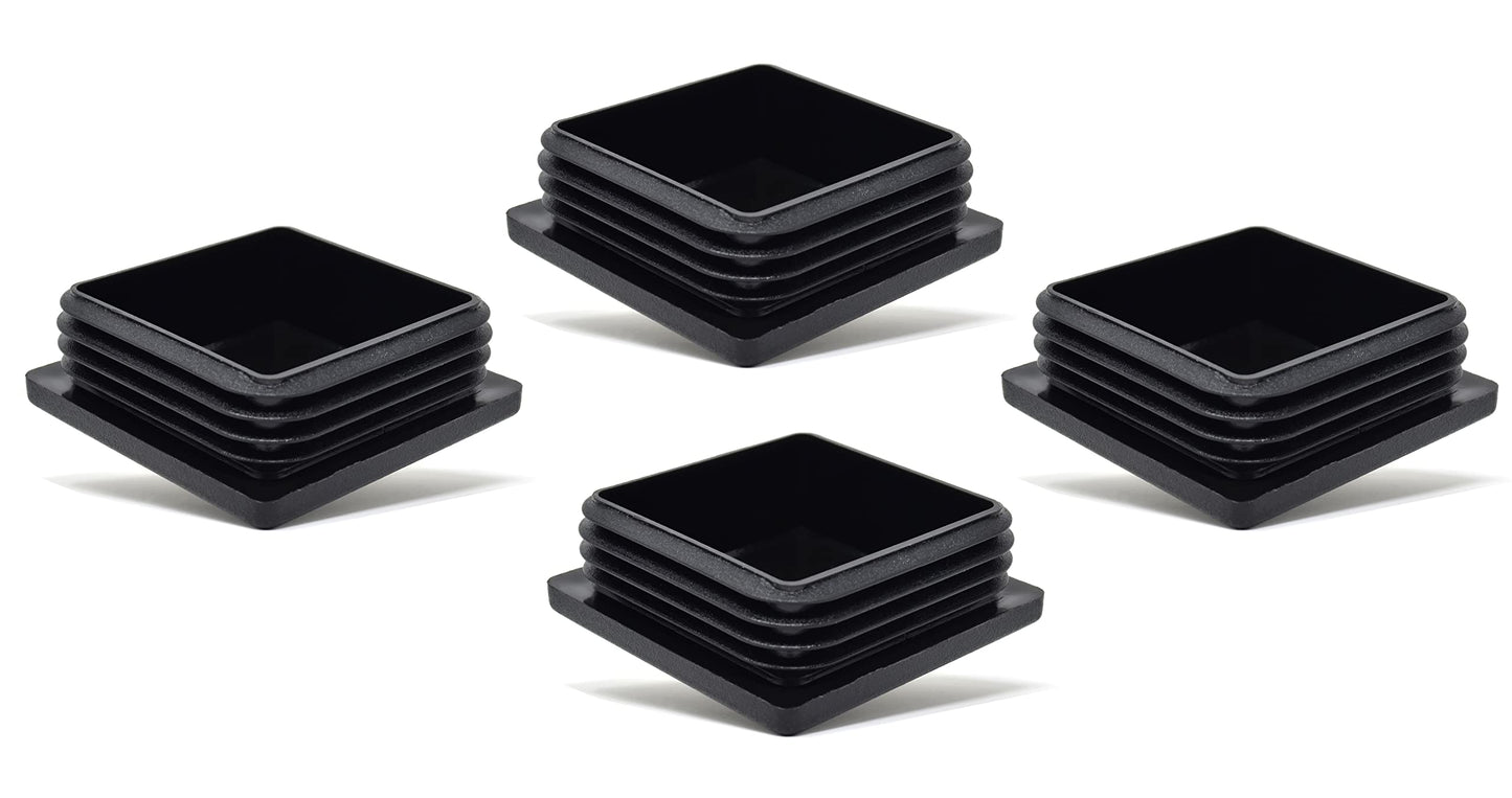 Design61 4x bouchons de tube carrés 48x48 mm avec lattes pour dimensions intérieures 39-43 mm