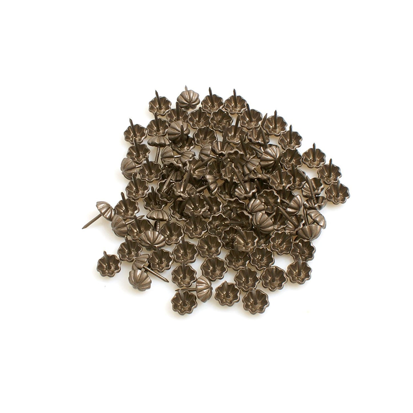 Clous décoratifs Design61, lot de 100, pour tapissier, pour meubles, 16 x 13 mm, en laiton antique rétro