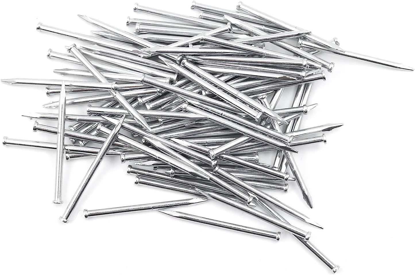 Design61 100x Stahlstifte Stahlnägel Sockelleistenstifte Nagel 1,4 x 20 mm Flachkopf Senkkopf VERZINKT