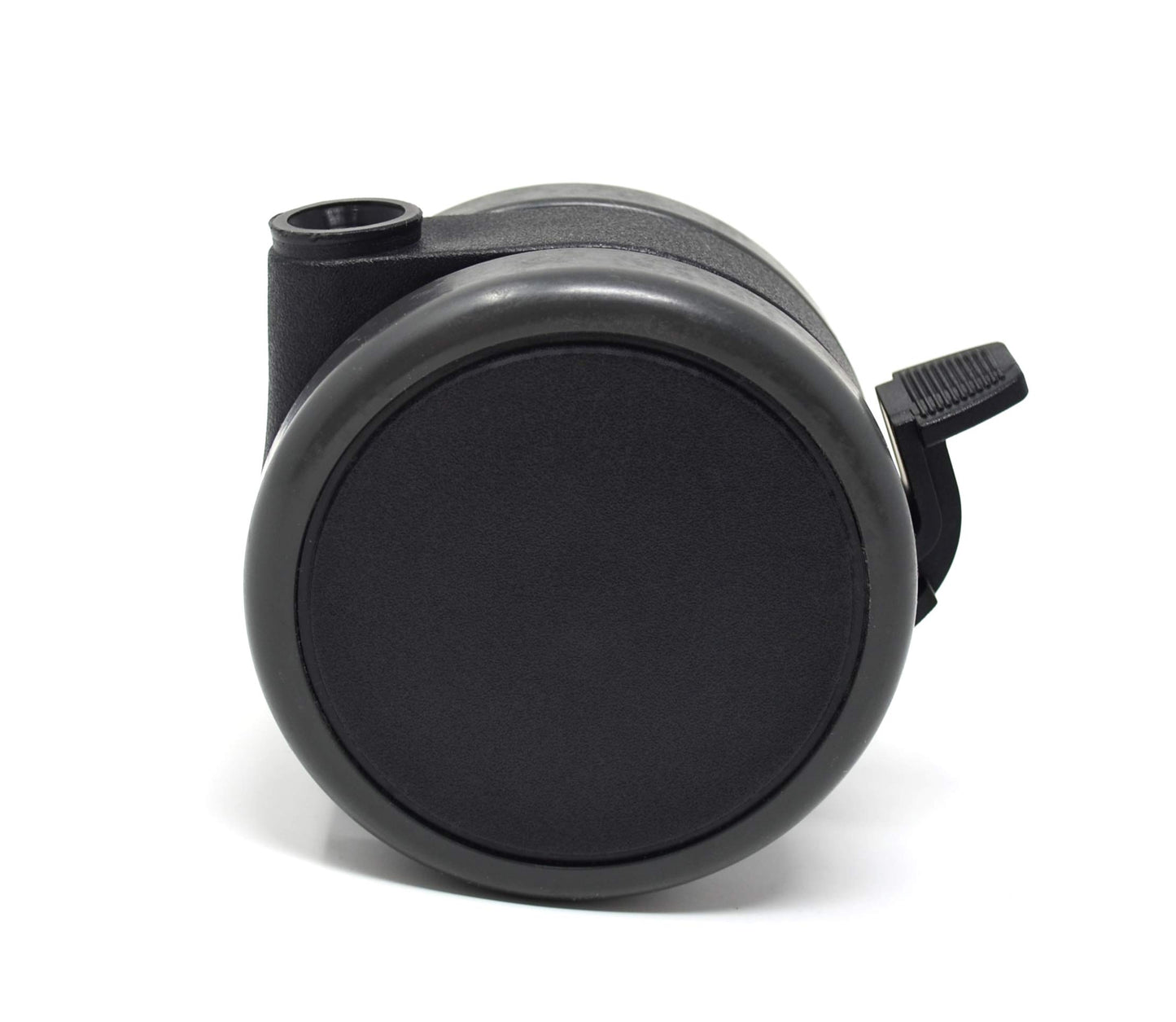 Design61 4er Set Universal Möbelrollen mit Bremse Lenkrollen Doppelrolle Ø 75 mm mit Feststeller mit Anschraubplatte