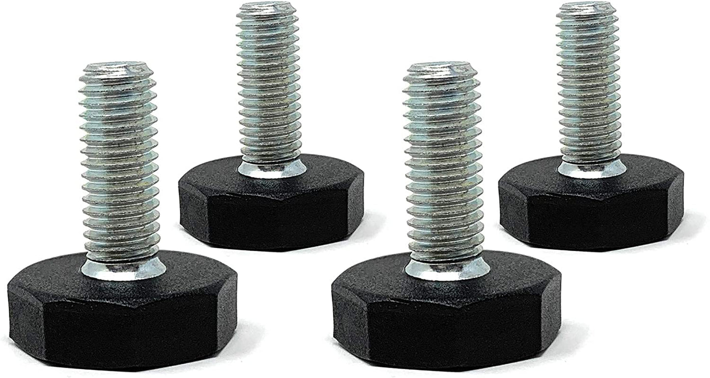 Design61 4x vis de réglage Ø 27 mm avec vis de réglage galvanisée M10 x 36 mm