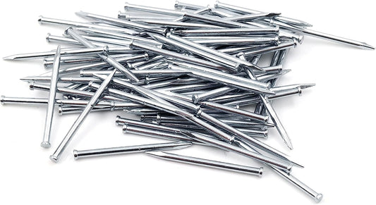 Design61 100x Stahlstifte Stahlnägel Sockelleistenstifte Nagel 1,4 x 25 mm Flachkopf Senkkopf VERZINKT