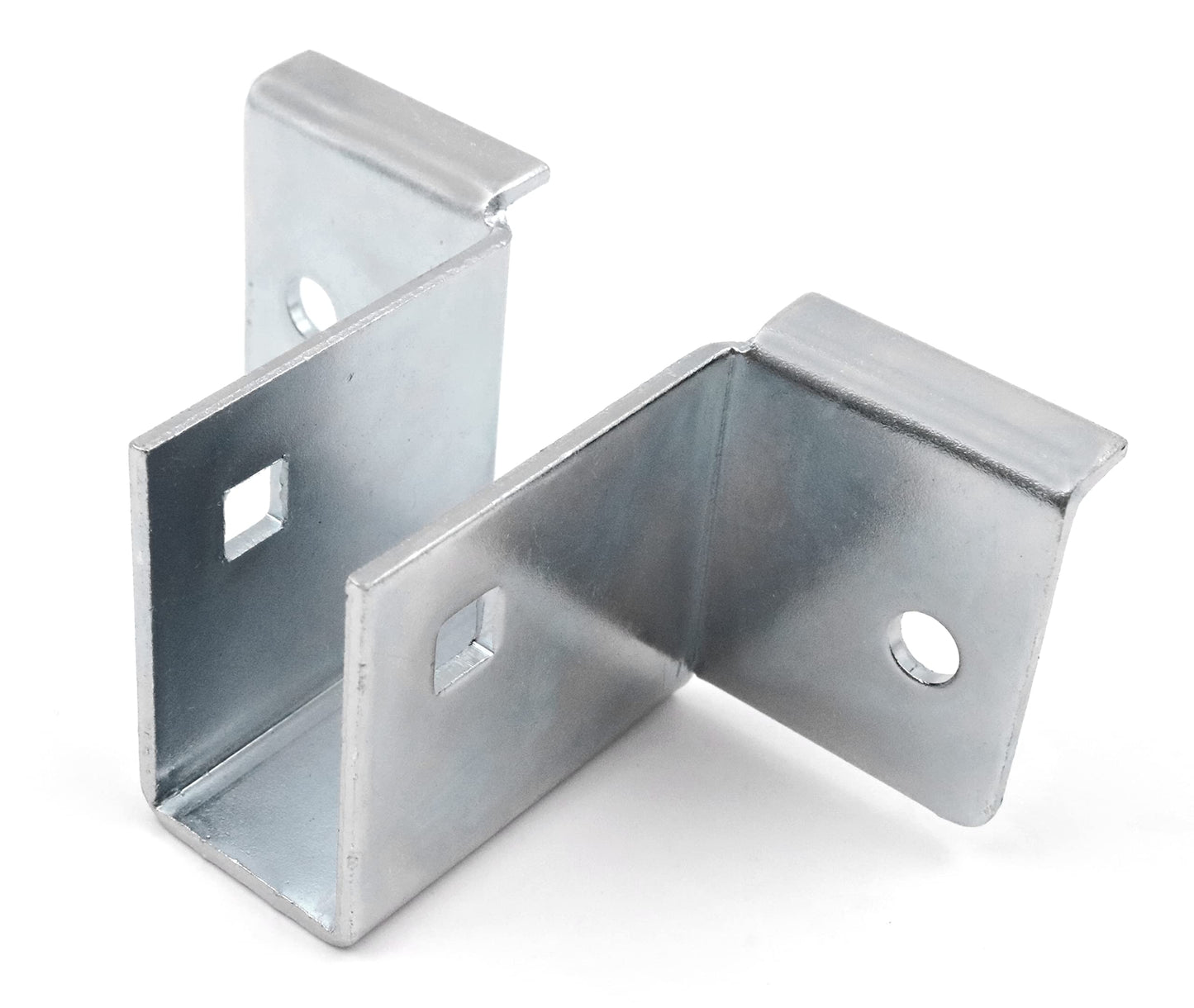 Design61 jeu de 2 connecteurs de sommier pour lits simples et doubles, épaisseur de sommier 19 mm, à visser, acier galvanisé