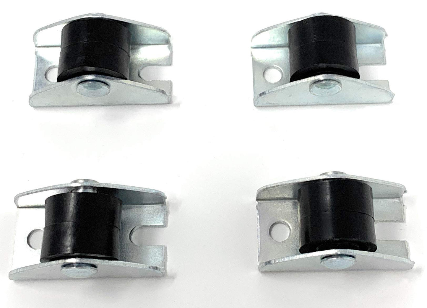 Design61 4x Kastenbockrolle Bettkastenrolle Möbelrolle Möbelrollen 15x11 mm mit Kunststoff Räder