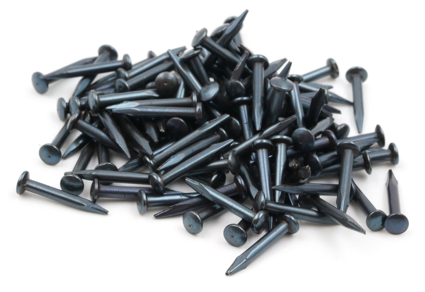 Design61 100x steel pins steel nails skirting board pins nail 2.0 x 16 mm lens head BLUE