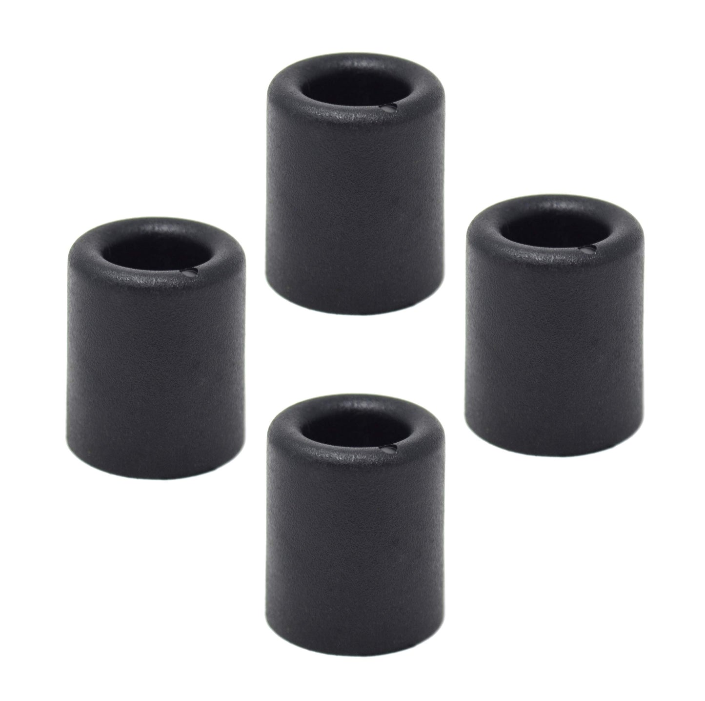 Butoir de porte et butoir mural Design61 4X en PVC noir H 23 x Ø 20 mm