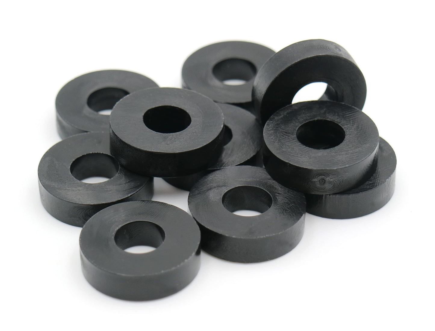Design61 10x Distanzstücke Distanzhülsen Unterlegscheiben L 4mm x Ø 15/6 mm M6 Rund HD-Polyethylen