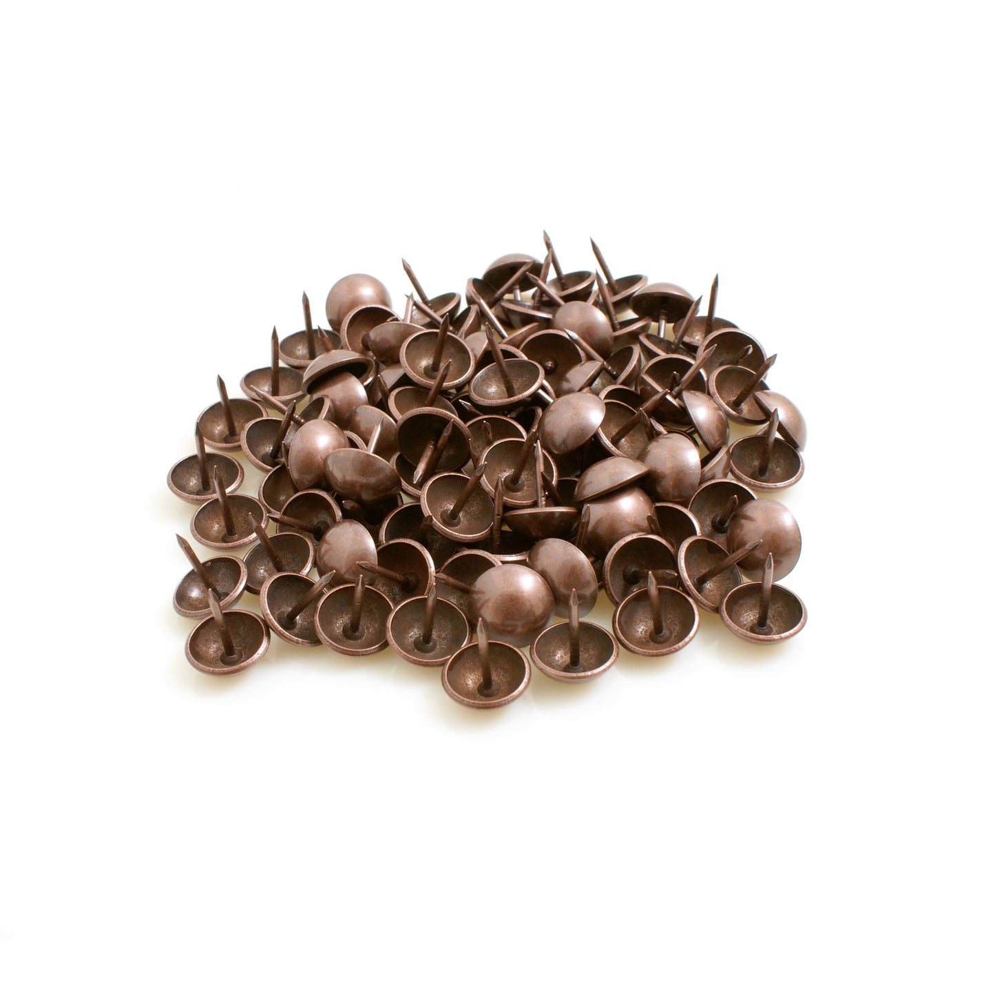 Design61 decorative nails 100 pcs. upholstery nails furniture nails 16x14 mm retro burnished light