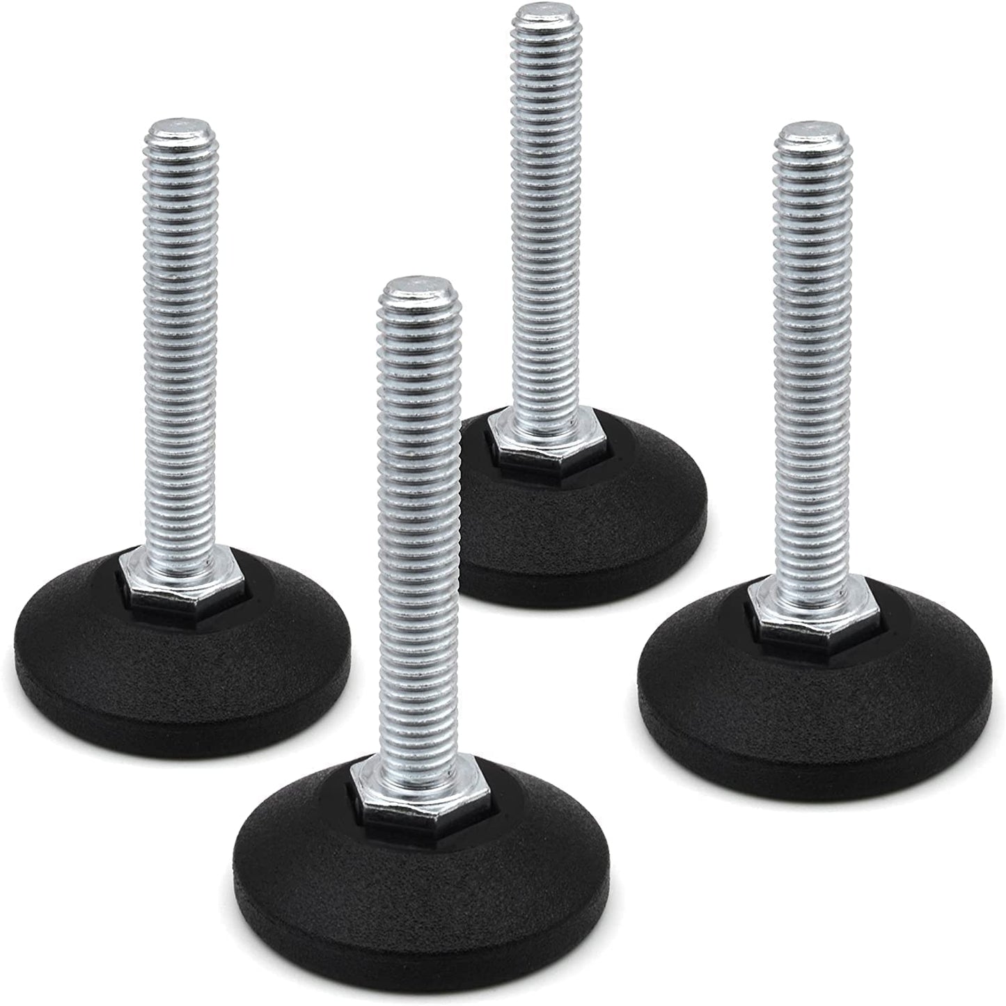 Vis de réglage Design61 4X Ø 38 mm avec vis de réglage galvanisée M8 x 100 mm (base rotative)