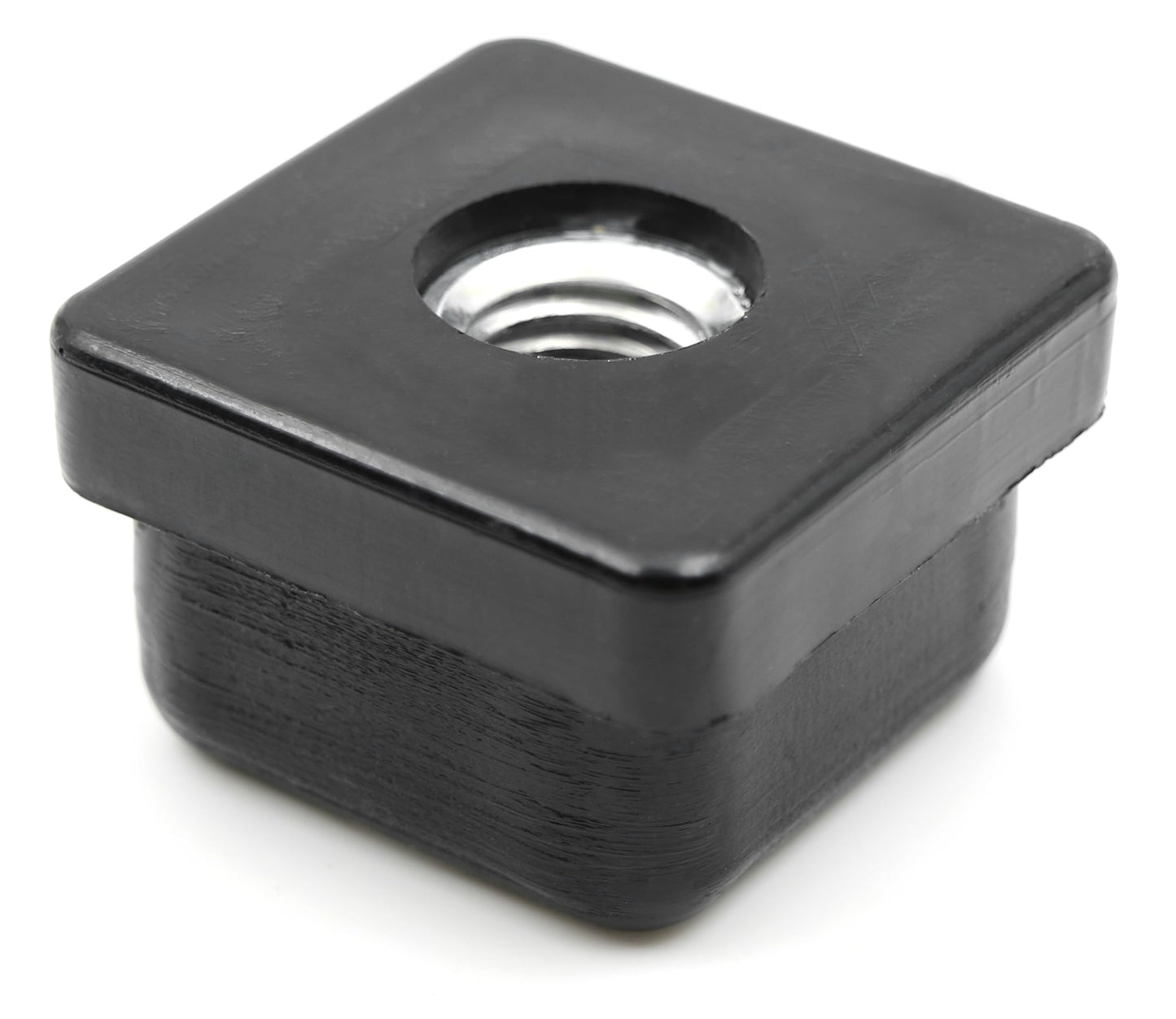 Design61 4X Gewindestopfen Vierkantrohrstopfen 25x25 mm 1,5 mm mit M10 Innengewinde