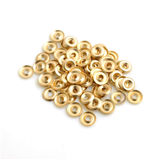 100x rosaces Ø 13 x H 1,8 mm laitonnées