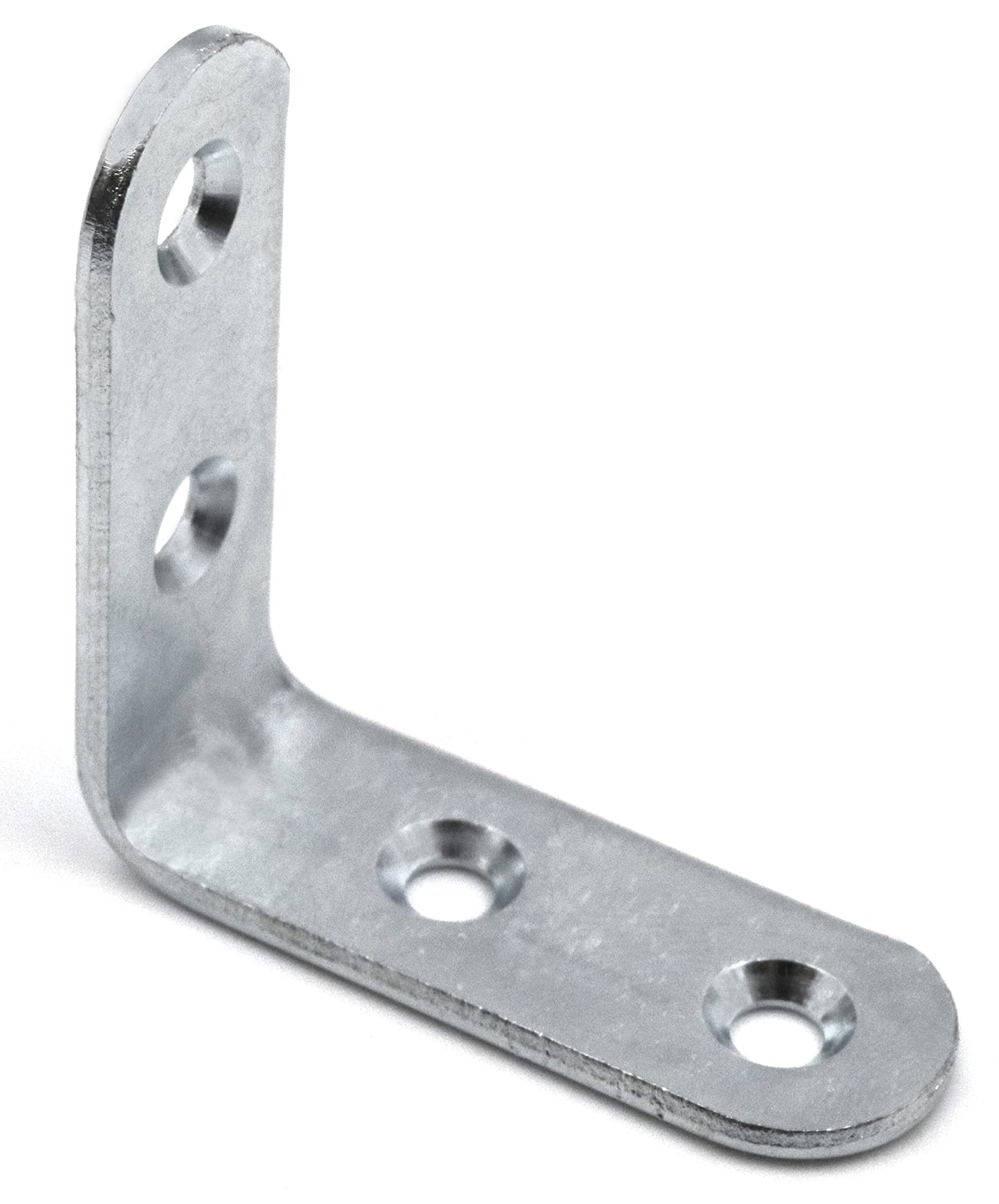 Design61 Set of 4 Angle Connectors Wood Connectors Perforated Plate Angle Corner Angle Steel Galvanized 42mm x 42mm