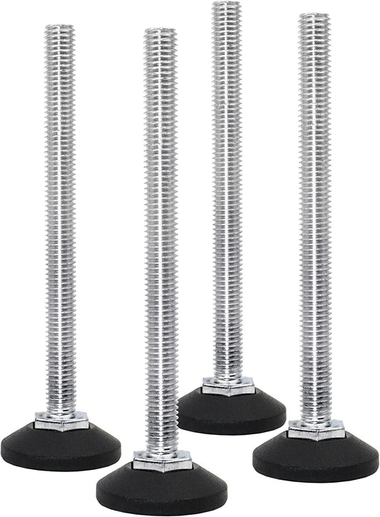 Vis de réglage Design61 4X Ø 38 mm avec vis de réglage galvanisée M8 x 120 mm (base rotative)