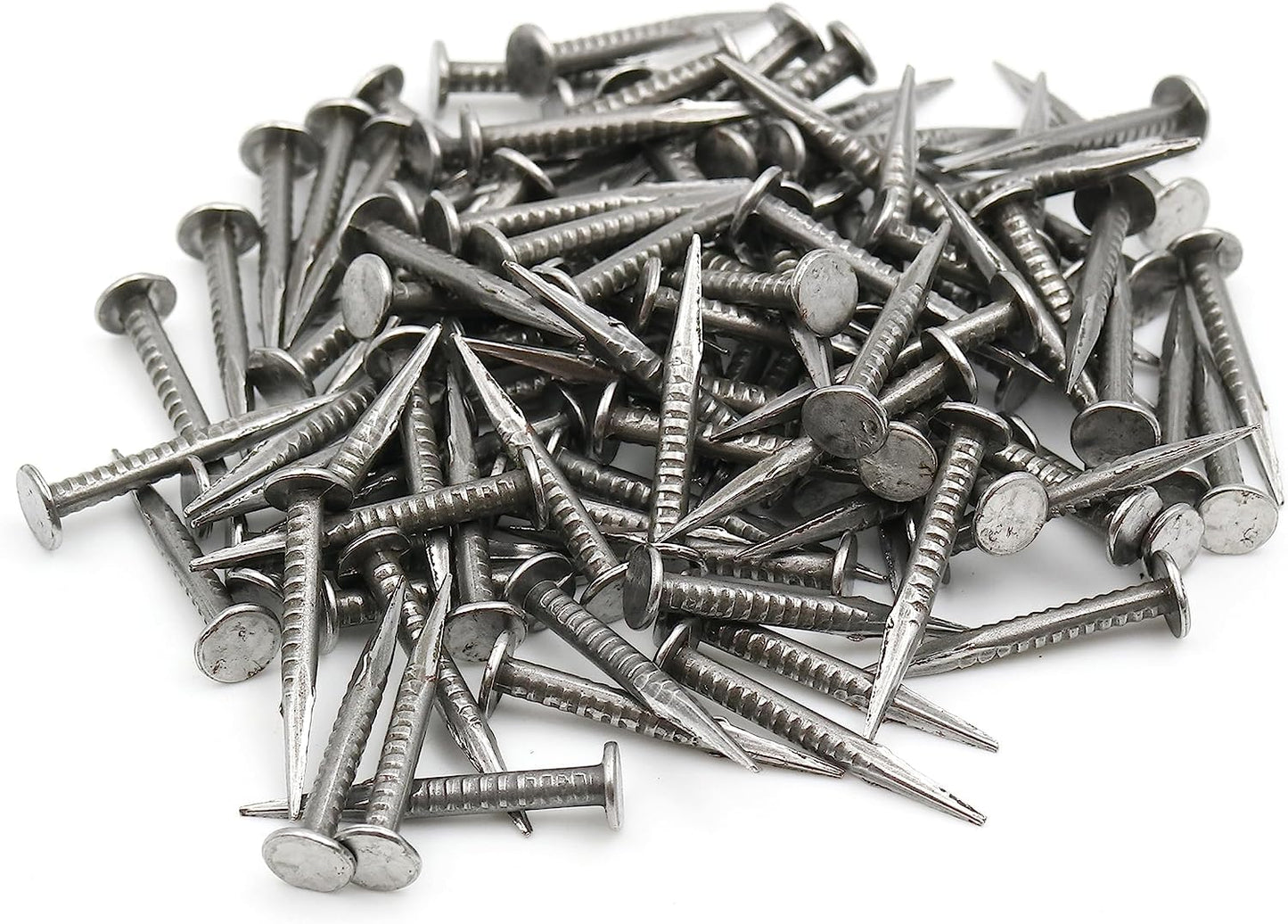 Design61 100x épingles en acier clous en acier épingles à peigne 1,5 x 15 mm avec tête plate ronde pointe extra pointue vierge