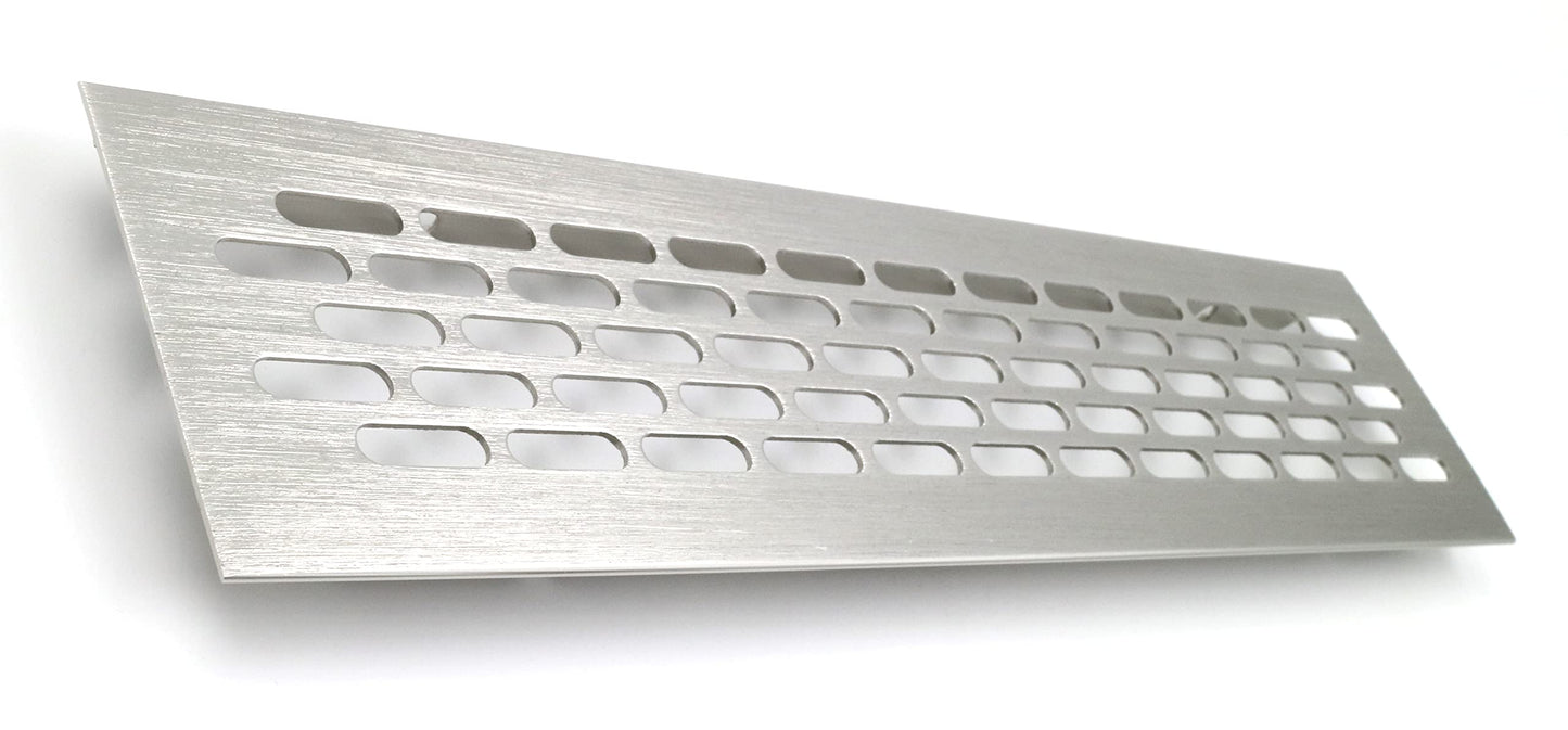 Design61 Edelstahl Lüftungsgitter L 245 x H 60 mm Abluftgitter