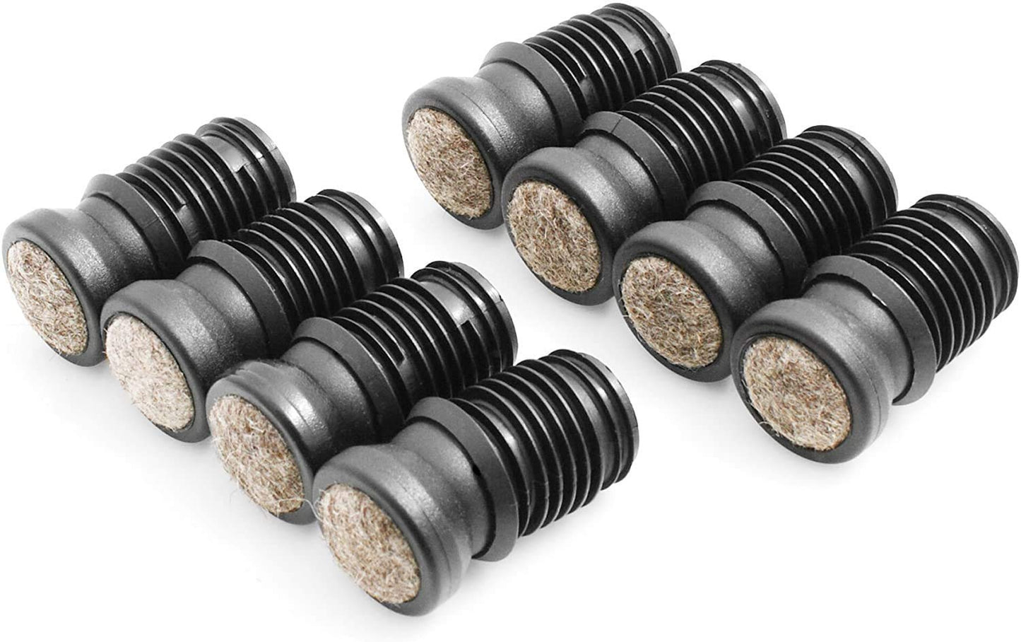 Design61 chair gliders set of 8 for tube inner diameter 11-12 mm felt furniture gliders joint gliders felt gliders floor protection floor protectors for plugging in