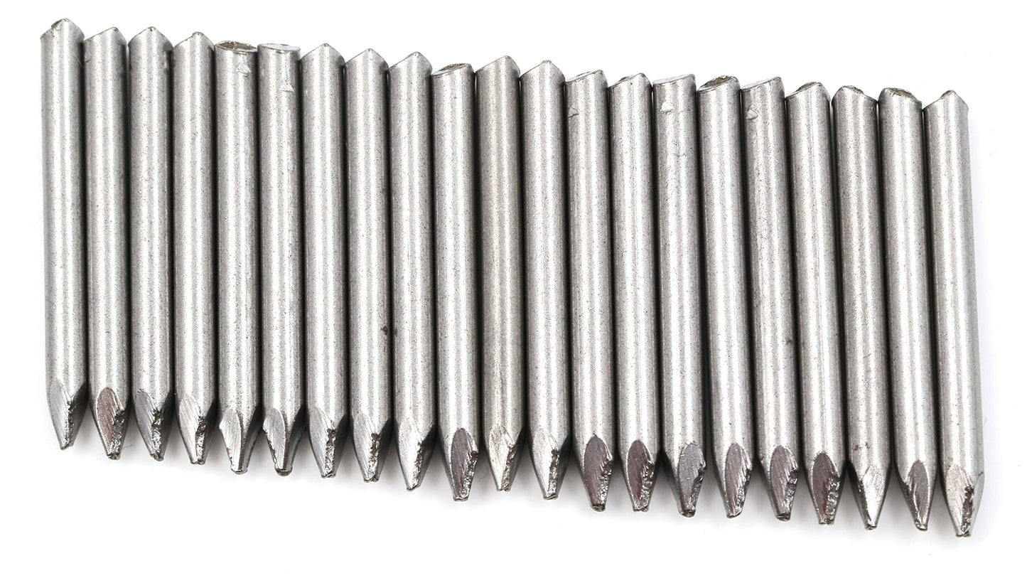 Design61 20x Fitschen pins steel pins steel nails skirting board pins nail 3 x 30 mm without head blank