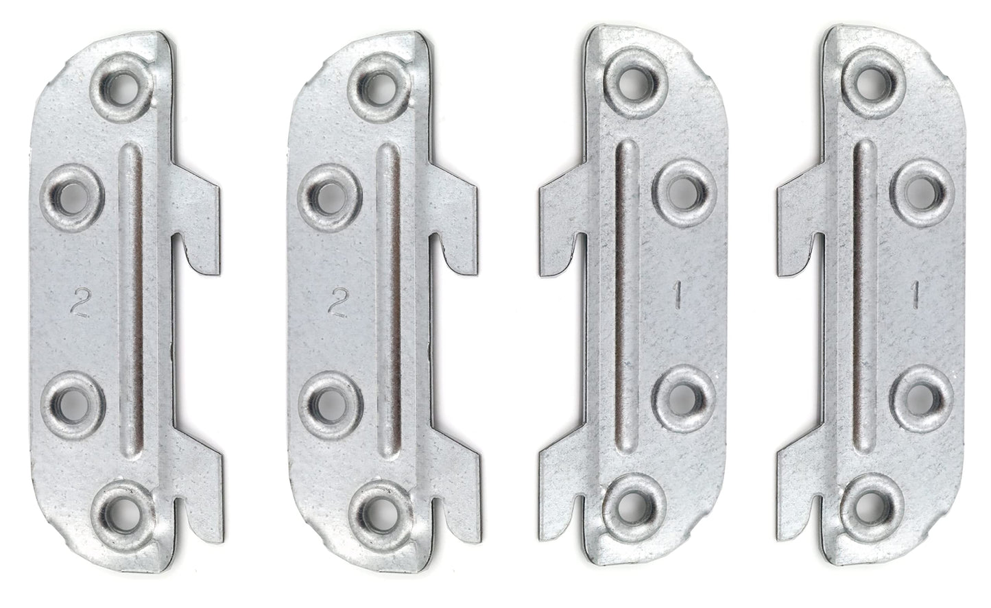 Design61 set of 4 bed fittings, bed connectors, bed fittings for slatted frames, furniture connectors complete set for screwing 100mm