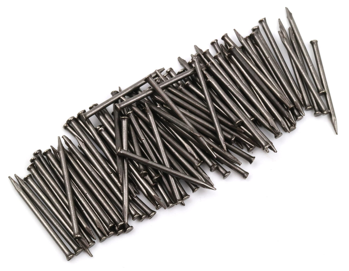 Design61 100x steel pins steel nails skirting board pins nail 1.5 x 25 mm flat head countersunk head BLANK