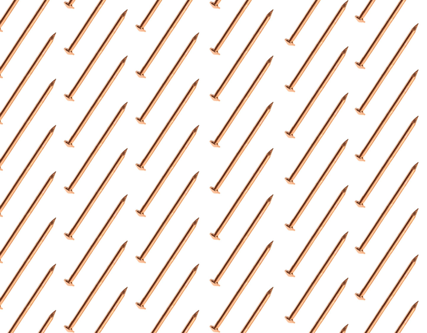 50x Clou en fer 2,0 x 41 mm à tête conique, broches de soudage isolantes cuivrées