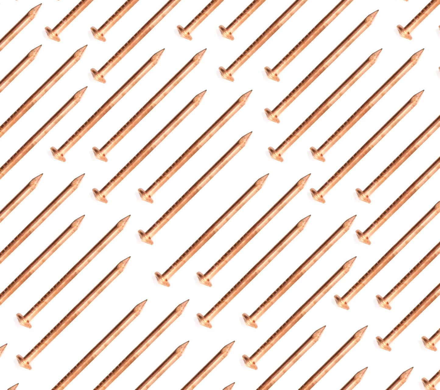 50x Clou en fer 2,0 x 51 mm à tête conique, broches de soudage isolantes cuivrées