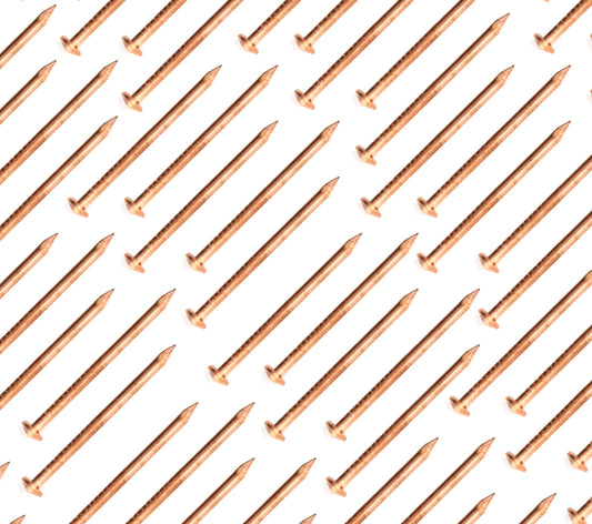 50x Clou en fer 2,0 x 51 mm à tête conique, broches de soudage isolantes cuivrées