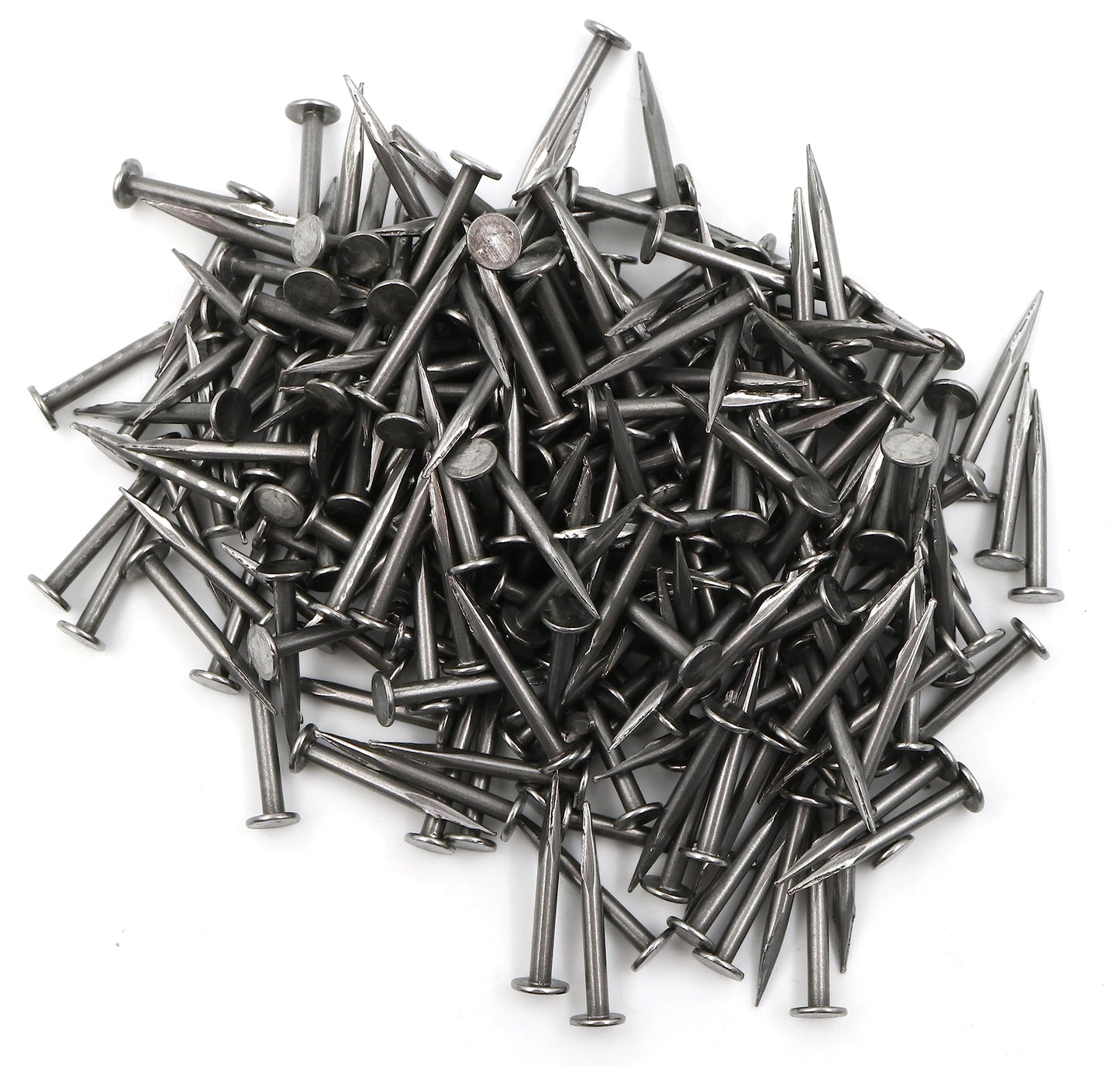 Design61 200x Feingeschnittene Kammzwecken Stahl Nägel 2,0 x 20 mm extra spitz blank