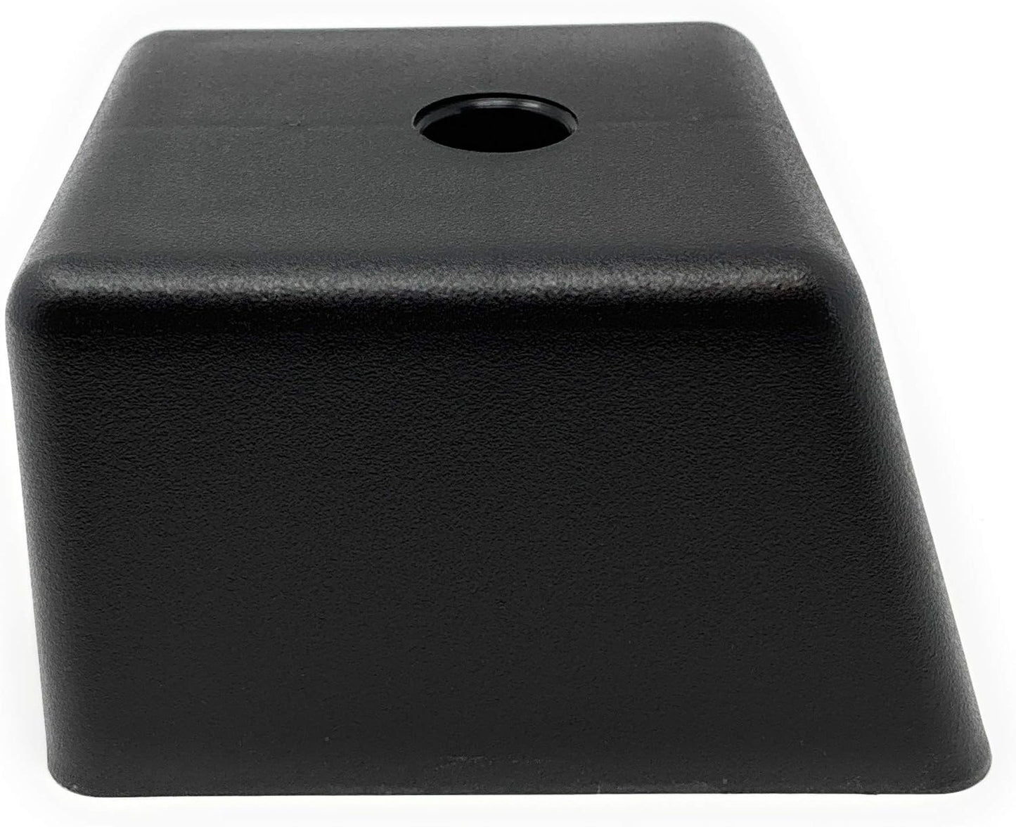 Design61 4er Set Sofa Füße Kunststoff Möbelgleiter Möbeluntersetzer Sofa Sessel zum Anschrauben Kunststoff Möbelgleiter Eckig in Schwarz
