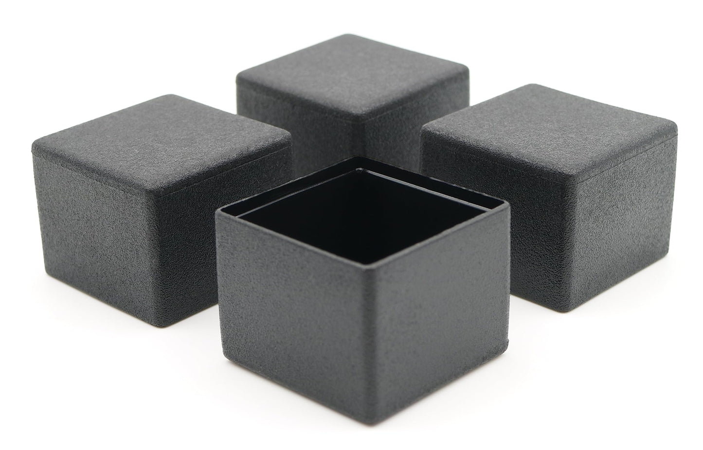 Design61 4X Kappen für Vierkantrohre 30 x 30 mm Schutzkappen Gleiter Bodenschutz für Vierkantrohre