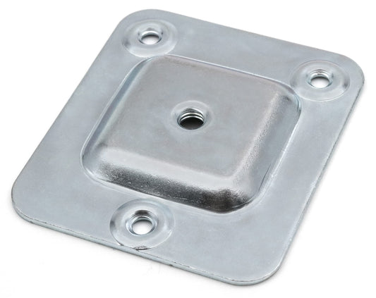 Design61 lot de 4 plaques de montage filetage M6 pour pieds de table de canapé pieds de chaise pieds de meubles plaques de fixation adaptateur de pieds de canapé