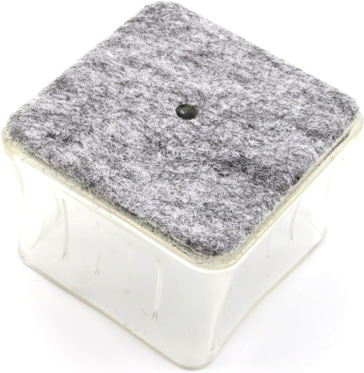 Design61 4er Silikon Filzgleiter Stuhlbeinkappen Eckig Gleitkappen Filzkappen Bodenschutz für Stühle von 15-18mm