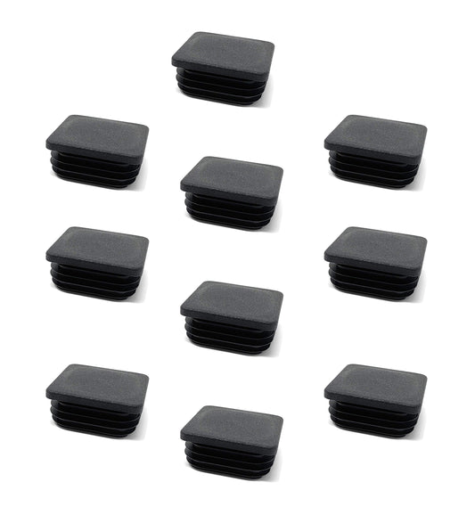 10x bouchons de tube carrés, bouchons à lattes 30x30 mm avec lattes pour dimensions intérieures 20-25 mm