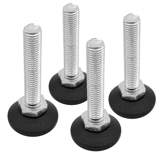 Vis de réglage Design61 4X Ø 38 mm avec vis de réglage galvanisée M12 x 100 mm (base rotative)