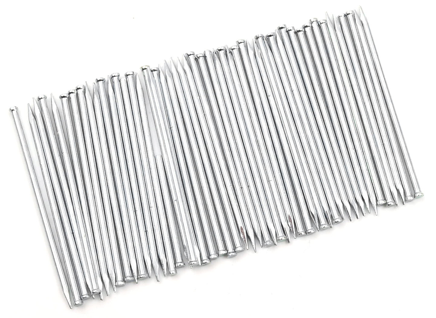 Design61 100x Stahlstifte Stahlnägel Sockelleistenstifte Nagel 1,5 x 35 mm Flachkopf Verzinkt