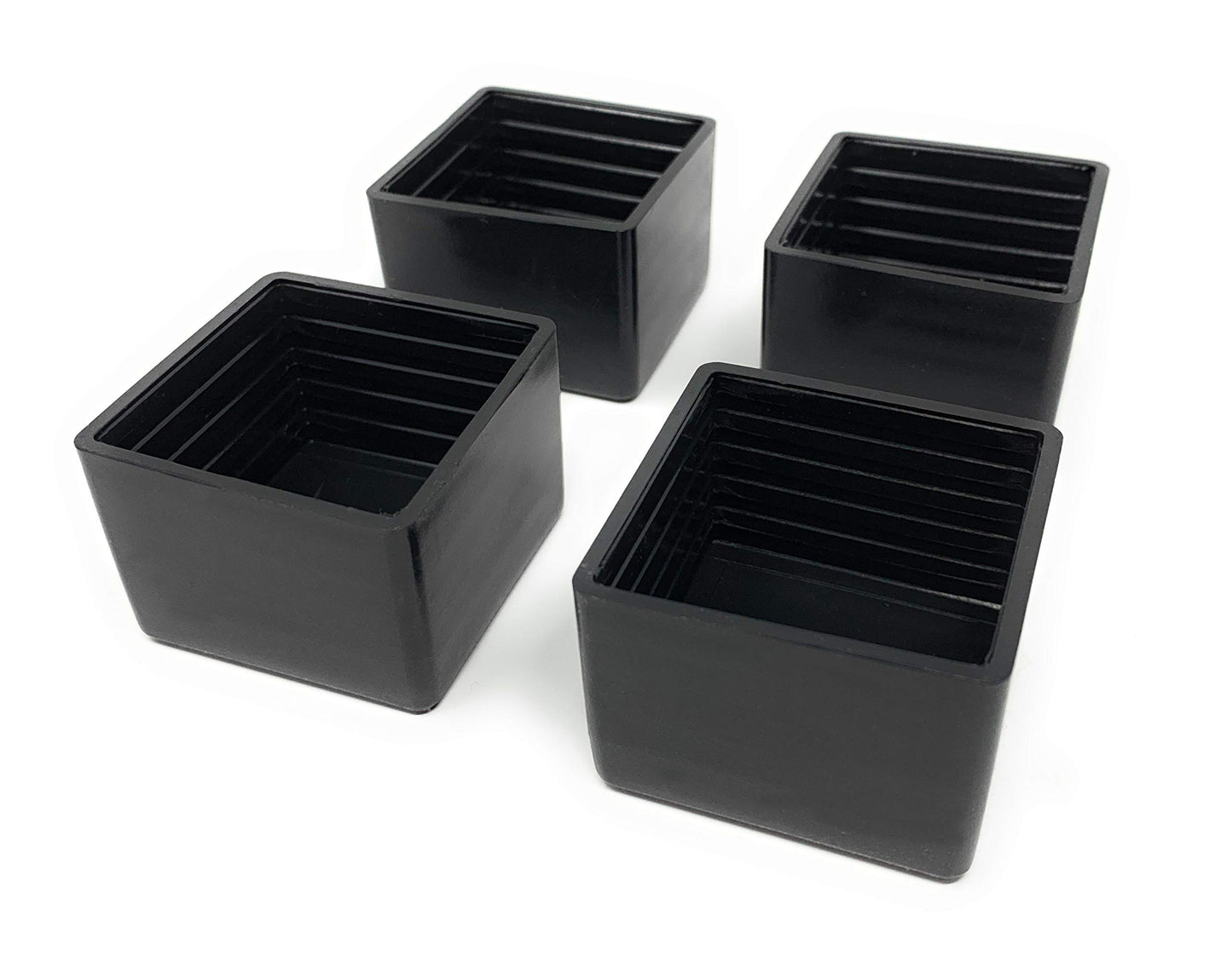 Design61 4x caps for square tubes 40 x 40 mm protective caps gliders floor protection for square tubes