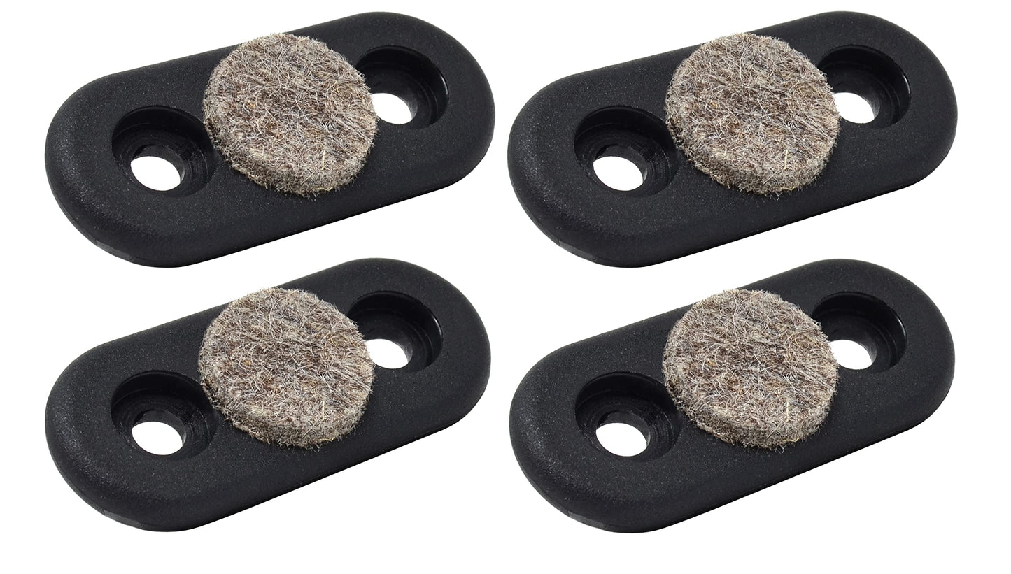 Design61 4X Filzgleiter Bodenschongleiter Schalengleiter für Freischwinger für Rundrohre 25-32 mm