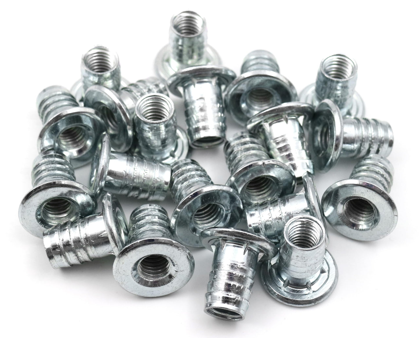 Design61 Set of 20 screw-in sleeves M8 x 16mm screw-in nut wood thread insert