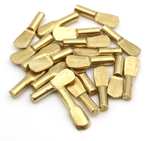 Supports d'étagère Design61 3 mm pour étagères en acier laitonné en forme de cuillère, 20 pièces