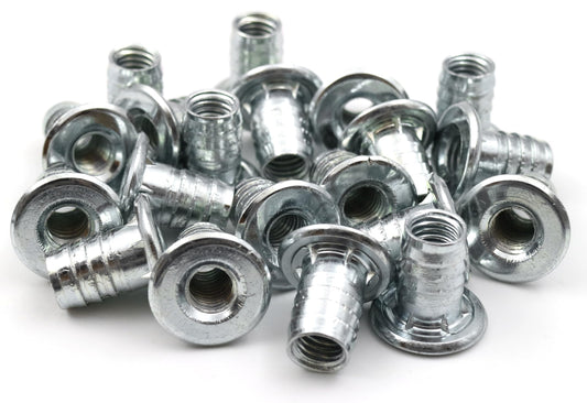 Design61 jeu de 20 douilles à visser, douilles à visser M8 x 16 mm, écrou à visser, insert fileté en bois