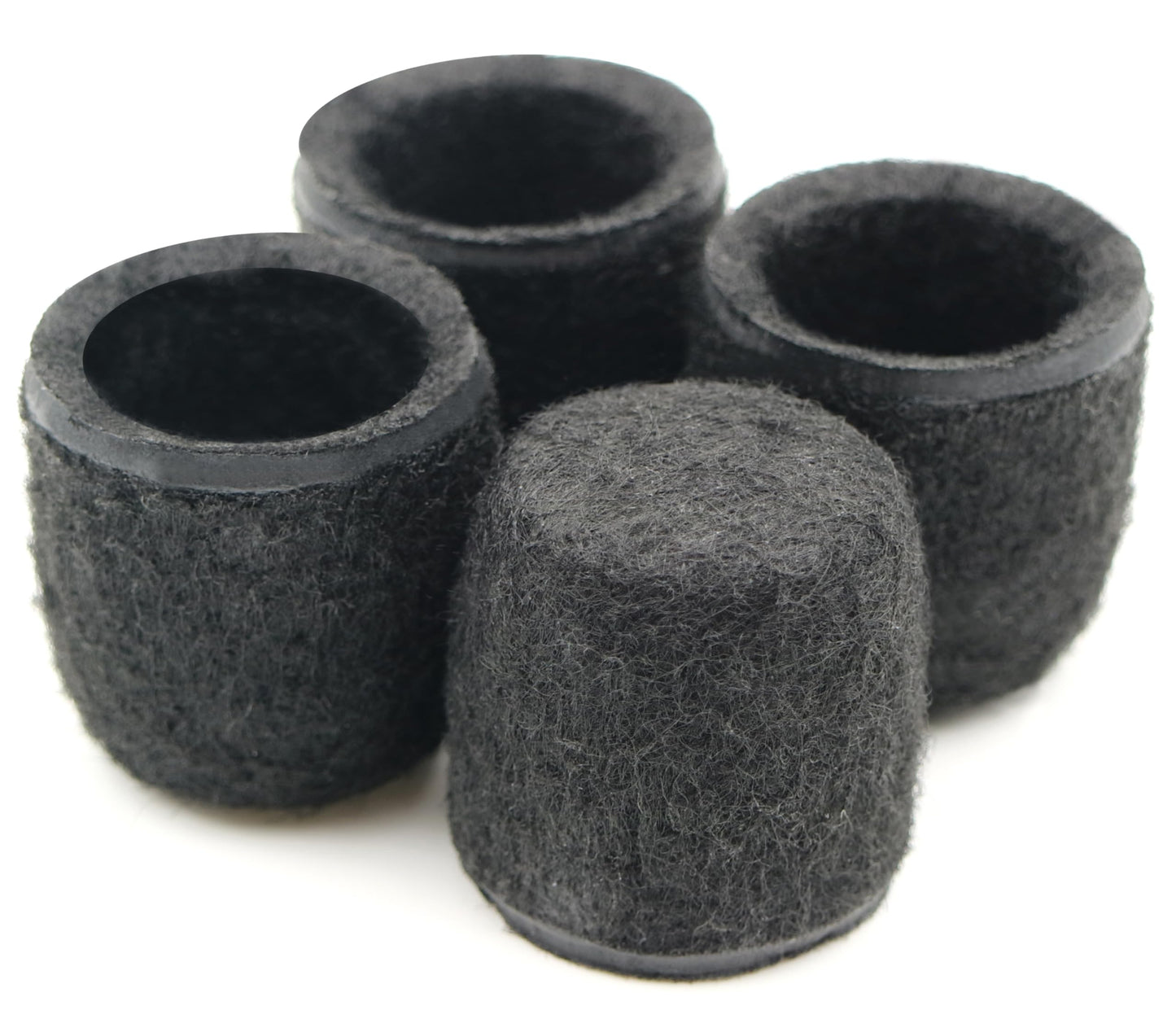 Design61 set of 4 felt glides, sliding caps, felt caps for round tube chairs with a diameter of 28mm