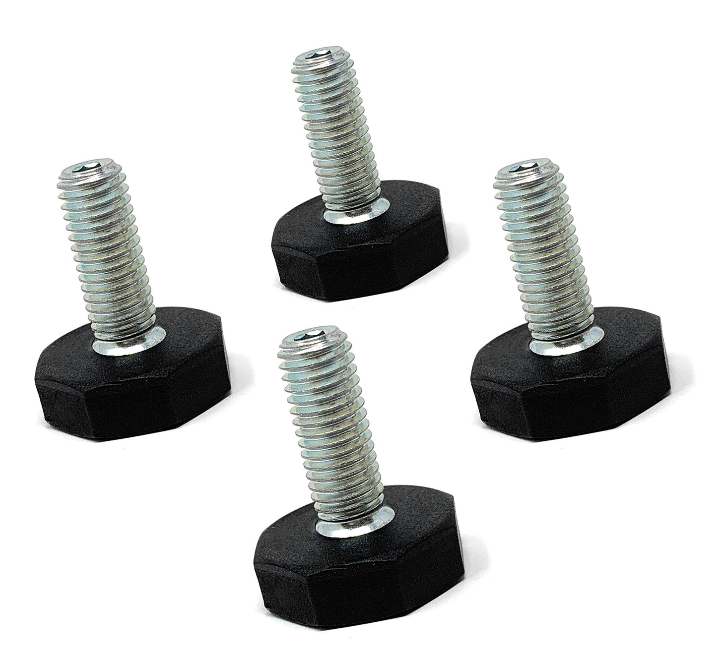 Design61 4x Verstellschraube Justierschraube Ø 27mm mit verzinkter Stellschraube M10x50 mm