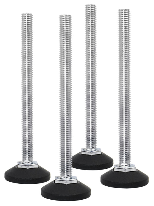 Vis de réglage Design61 4X Ø 38 mm avec vis de réglage galvanisée M10 x 90 mm