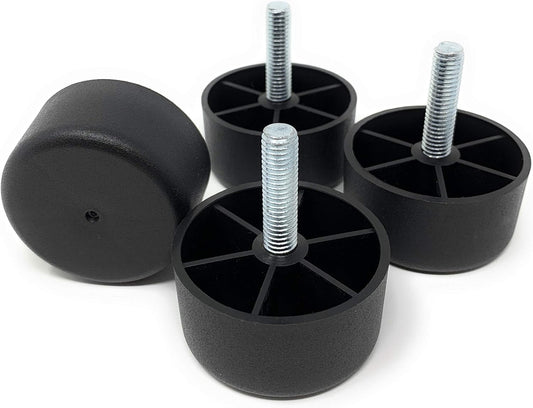 Design61 4er Set Möbelfüße Sofa Füße Möbelgleiter Möbeluntersetzer Sofa Sessel zum Anschrauben 25,4 mm