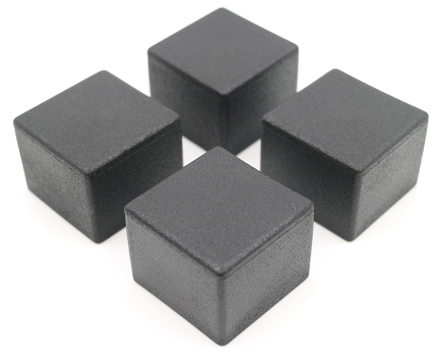 Design61 4X Kappen für Vierkantrohre 30 x 30 mm Schutzkappen Gleiter Bodenschutz für Vierkantrohre