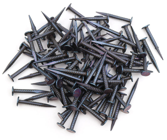 Design61 100x Comb Pins Fine Cut Steel Nails 2.0 x 20 mm Extra Pointed Blue